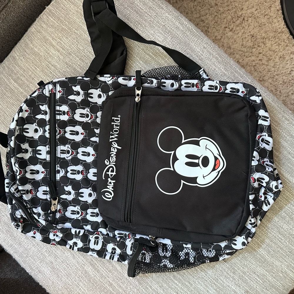 Disney Mickey Mouse Black and White Backpack